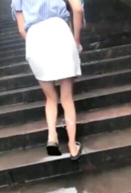 主播和网友到公园角落